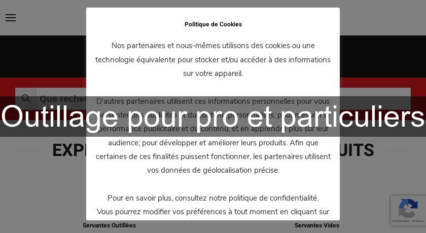 Outillage pour pro et particuliers Outillage pour pro et particuliers