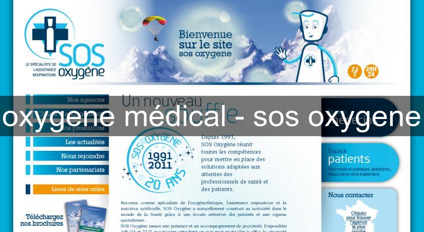 oxygene médical - sos oxygene