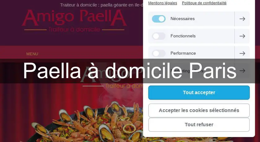 Paella à domicile Paris