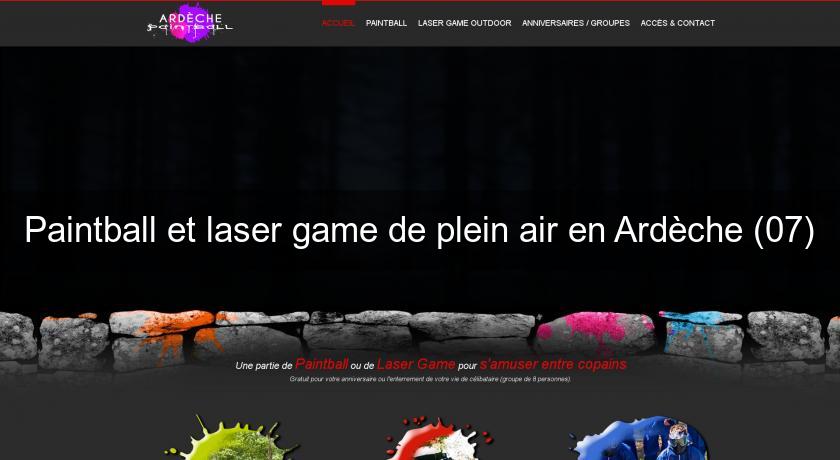 Paintball et laser game de plein air en Ardèche (07) Paintball et laser game de plein air en Ardèche (07)