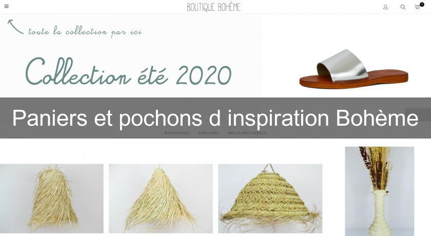 Paniers et pochons d'inspiration Bohème Paniers et pochons d'inspiration Bohème