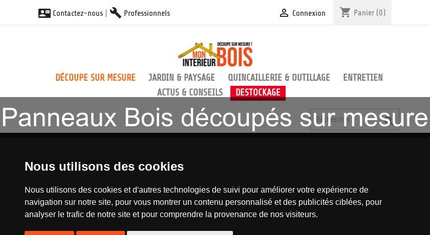 Panneaux Bois découpés sur mesure