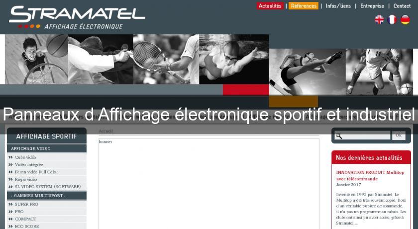 Panneaux d'Affichage électronique sportif et industriel Panneaux d'Affichage électronique sportif et industriel