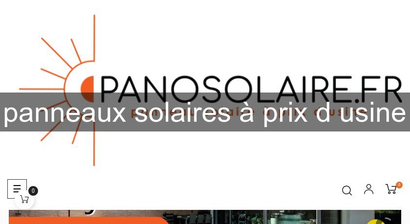 panneaux solaires à prix d'usine