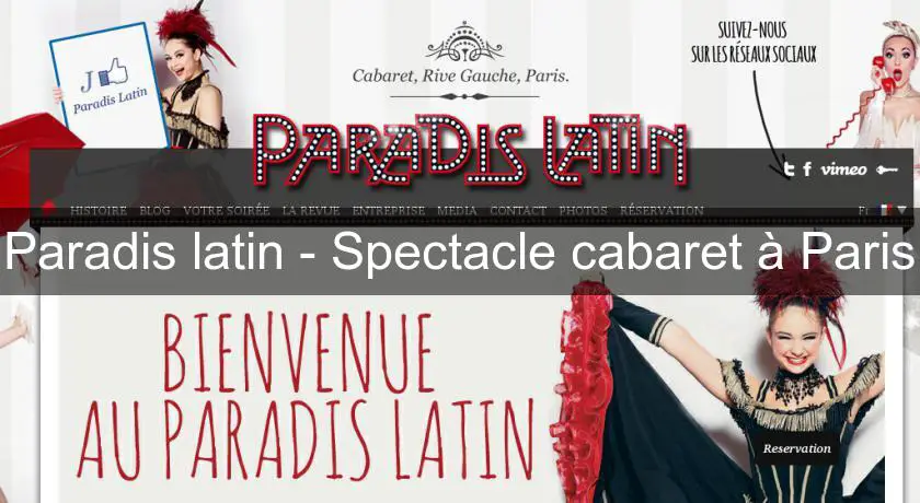Paradis latin - Spectacle cabaret à Paris