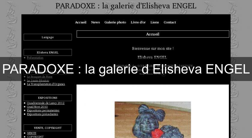 PARADOXE : la galerie d'Elisheva ENGEL