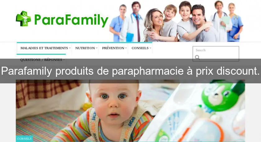 Parafamily produits de parapharmacie à prix discount.