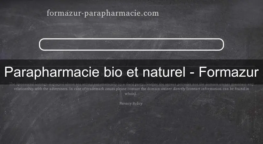 Parapharmacie bio et naturel - Formazur