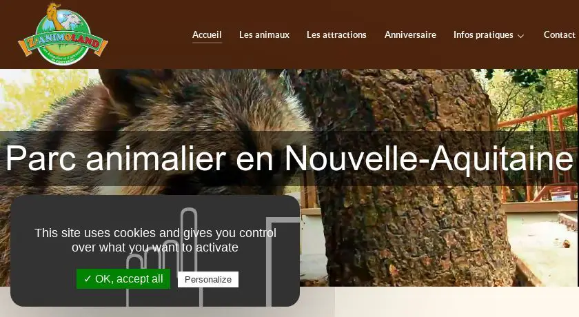 Parc animalier en Nouvelle-Aquitaine