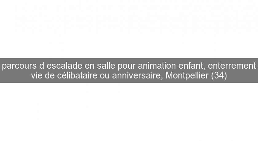 parcours d'escalade en salle pour animation enfant, enterrement vie de célibataire ou anniversaire, Montpellier (34) parcours d'escalade en salle pour animation enfant, enterrement vie de célibataire ou anniversaire, Montpellier (34)