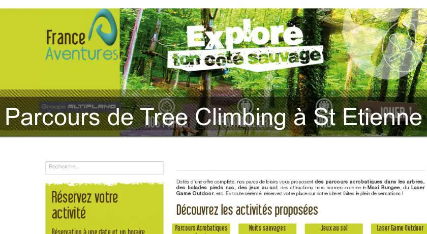 Parcours de Tree Climbing à St Etienne