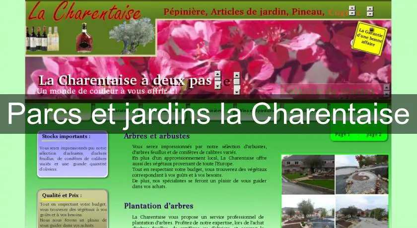 Parcs et jardins la Charentaise