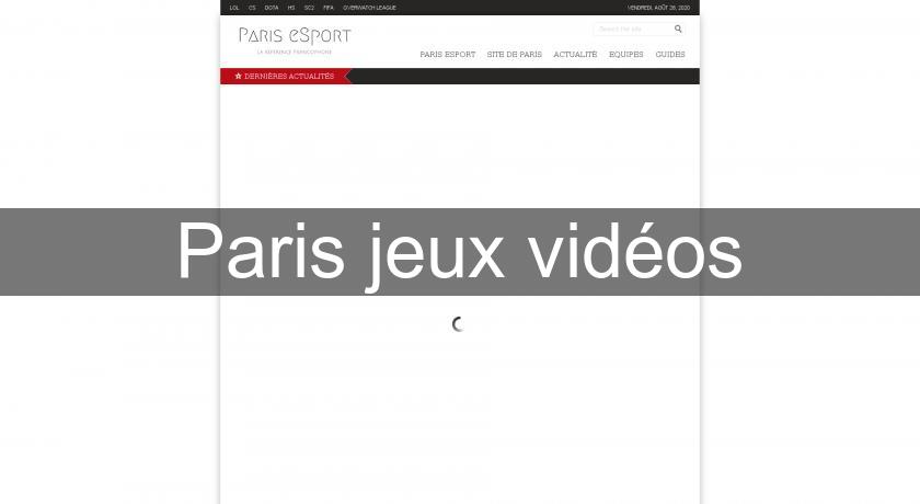 Paris jeux vidéos