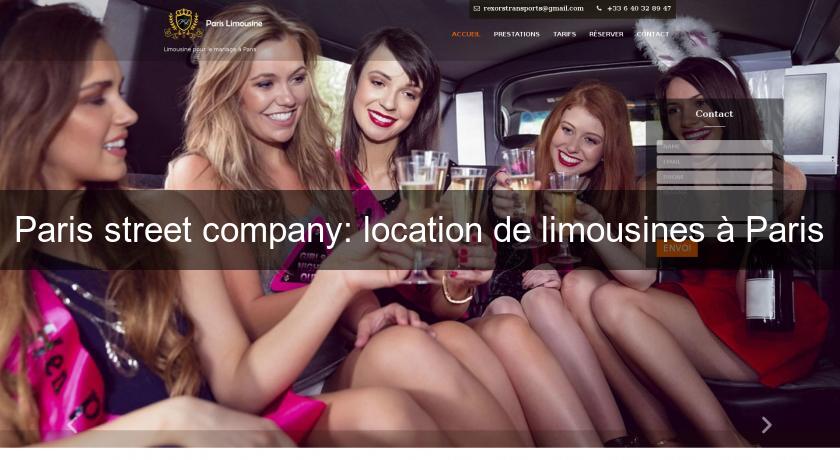 Paris street company: location de limousines à Paris Paris street company: location de limousines à Paris