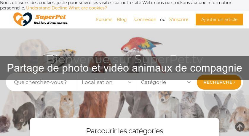 Partage de photo et vidéo animaux de compagnie Partage de photo et vidéo animaux de compagnie