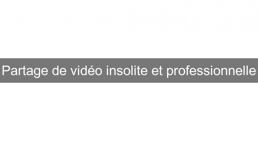 Partage de vidéo insolite et professionnelle