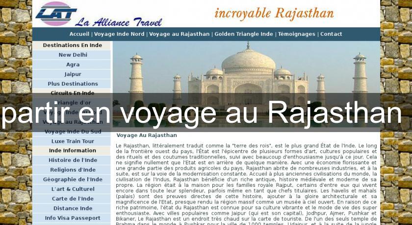 partir en voyage au Rajasthan 