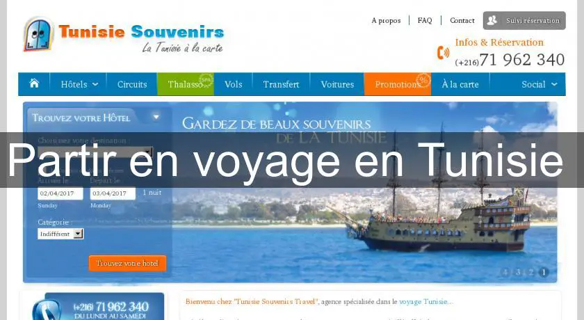 Partir en voyage en Tunisie 