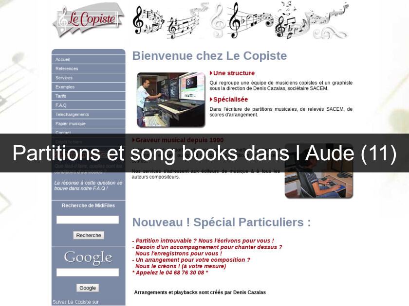 Partitions et song books dans l'Aude (11)