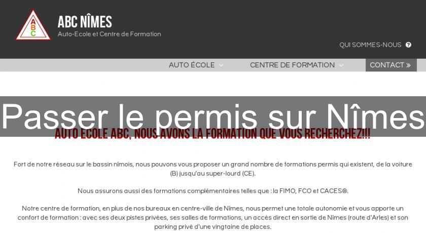 Passer le permis sur Nîmes