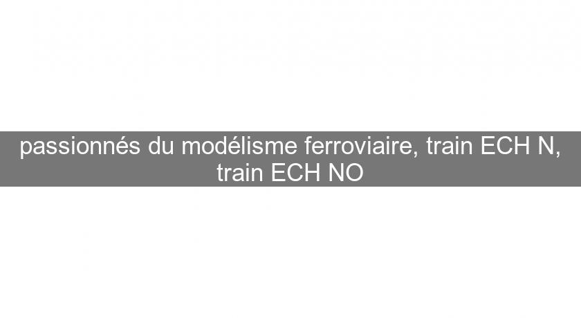 passionnés du modélisme ferroviaire, train ECH N, train ECH NO passionnés du modélisme ferroviaire, train ECH N, train ECH NO