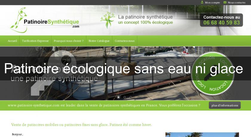 Patinoire écologique sans eau ni glace Patinoire écologique sans eau ni glace