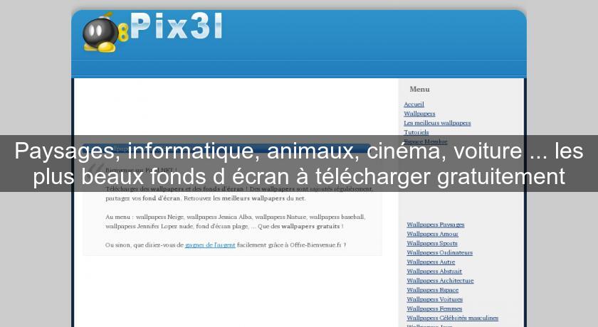 Paysages, informatique, animaux, cinéma, voiture ... les plus beaux fonds d'écran à télécharger gratuitement