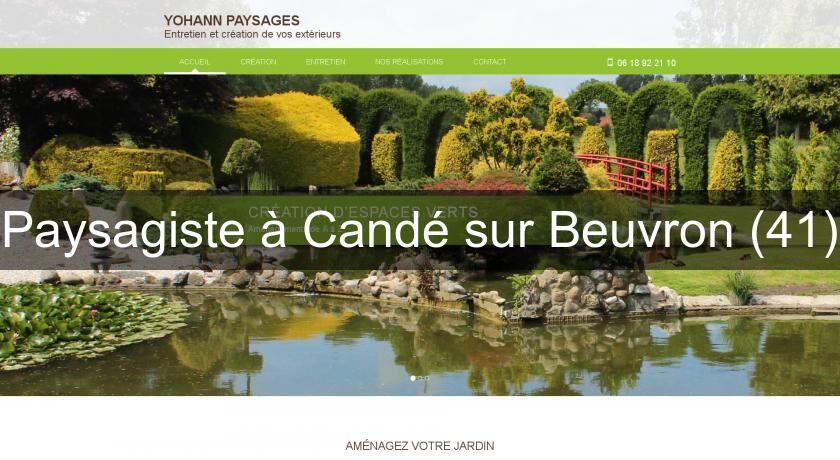 Paysagiste à Candé sur Beuvron (41)