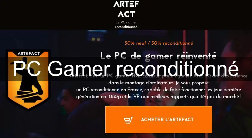 PC Gamer reconditionné dépannage informatique