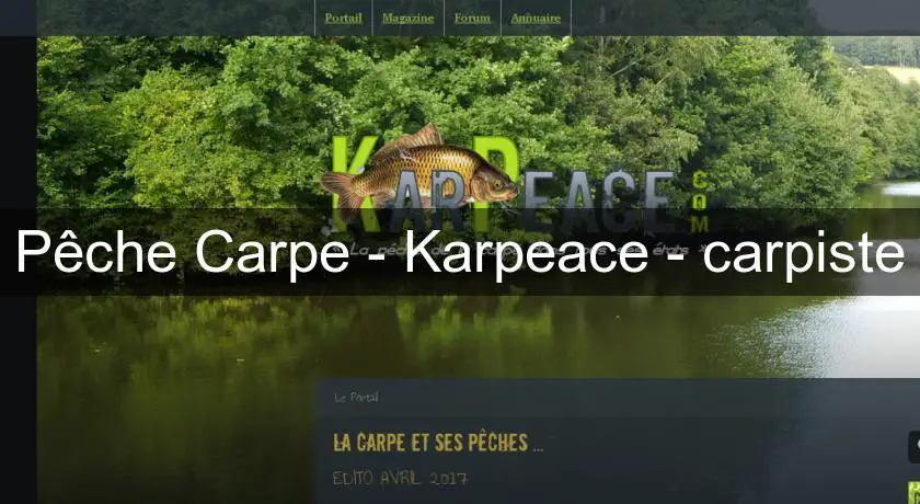 Pêche Carpe - Karpeace - carpiste