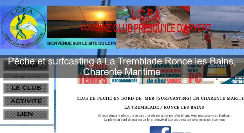 Pêche et surfcasting à La Tremblade Ronce les Bains, Charente Maritime