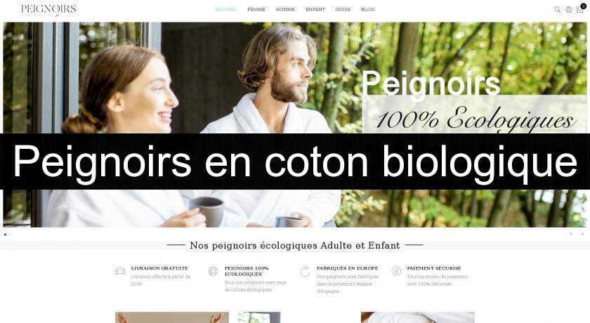 Peignoirs en coton biologique