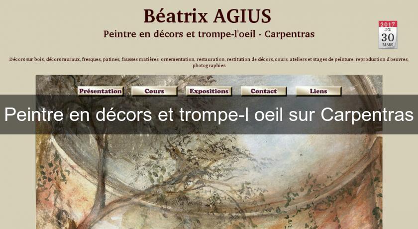 Peintre en décors et trompe-l'oeil sur Carpentras Peintre en décors et trompe-l'oeil sur Carpentras