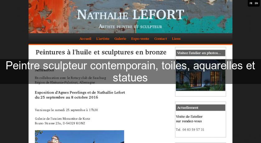 Peintre sculpteur contemporain, toiles, aquarelles et statues Peintre sculpteur contemporain, toiles, aquarelles et statues