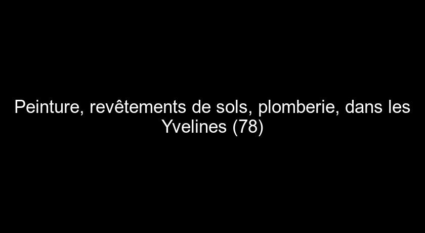 Peinture, revêtements de sols, plomberie, dans les Yvelines (78)