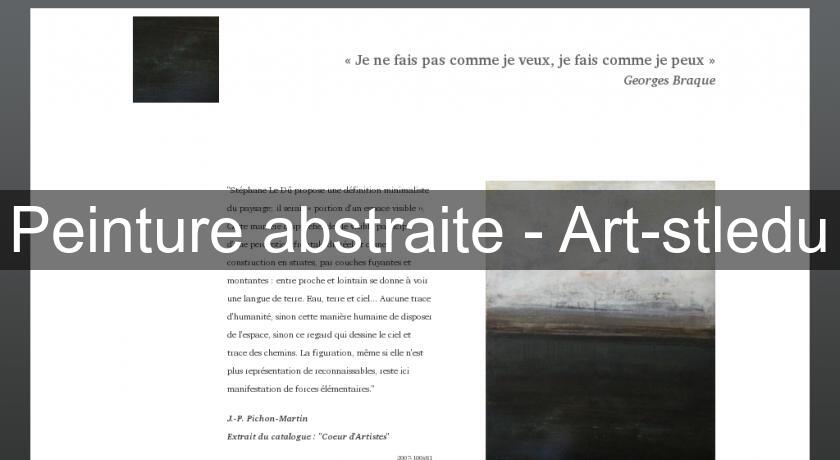Peinture abstraite - Art-stledu
