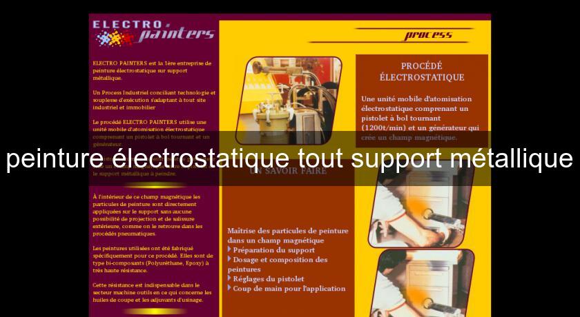 peinture électrostatique tout support métallique