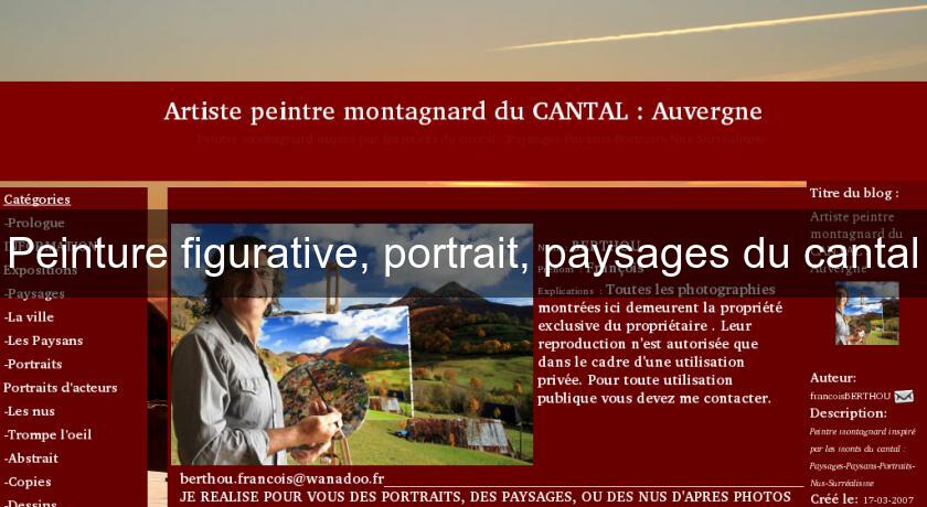 Peinture figurative, portrait, paysages du cantal Peinture figurative, portrait, paysages du cantal