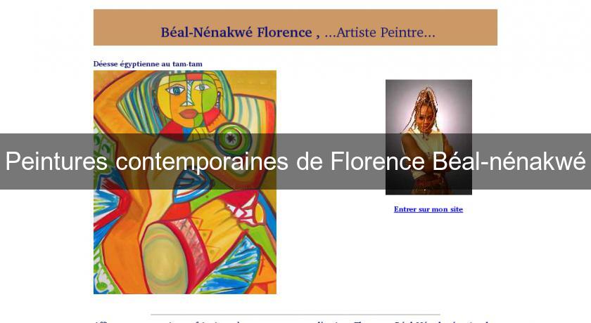 Peintures contemporaines de Florence Béal-nénakwé Peintures contemporaines de Florence Béal-nénakwé