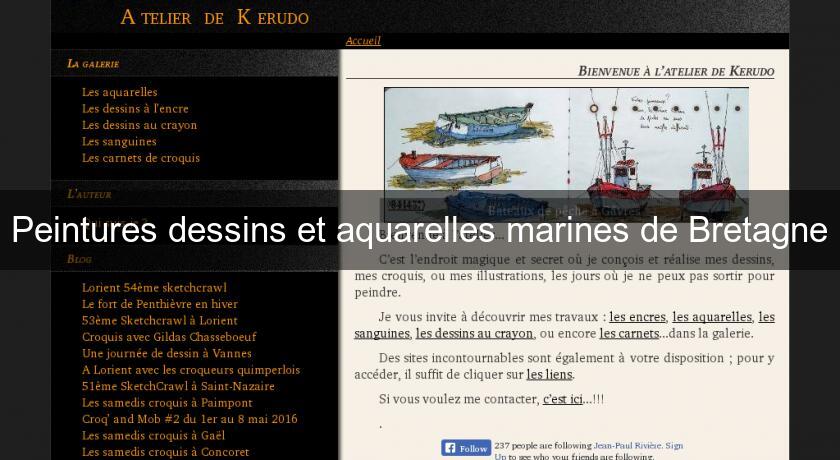 Peintures dessins et aquarelles marines de Bretagne Peintures dessins et aquarelles marines de Bretagne