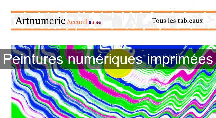 Peintures numériques imprimées