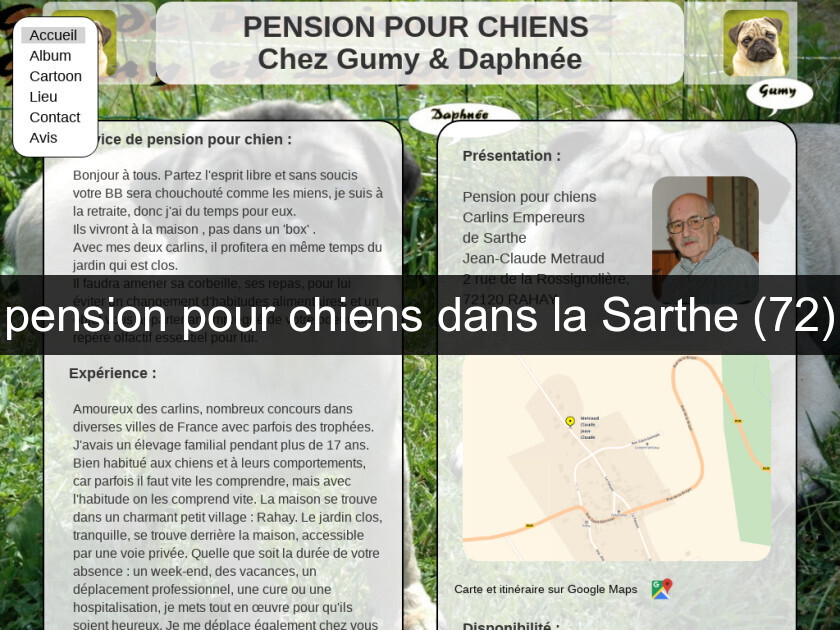 pension pour chiens dans la Sarthe (72)