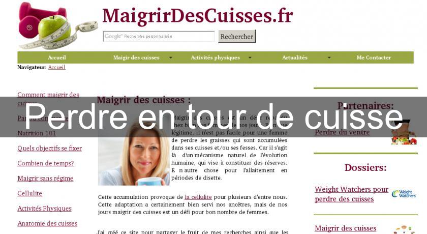 Perdre en tour de cuisse Perdre en tour de cuisse