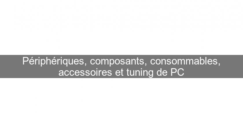 Périphériques, composants, consommables, accessoires et tuning de PC Périphériques, composants, consommables, accessoires et tuning de PC