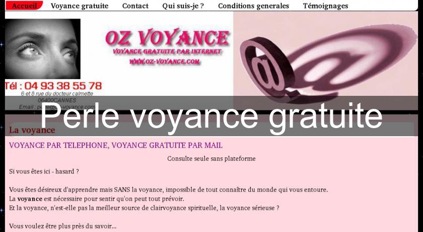 Perle voyance gratuite Perle voyance gratuite