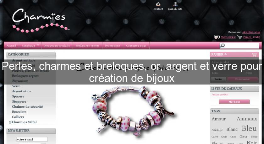 Perles, charmes et breloques, or, argent et verre pour création de bijoux Perles, charmes et breloques, or, argent et verre pour création de bijoux