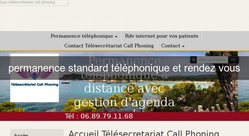 permanence standard téléphonique et rendez vous permanence standard téléphonique et rendez vous