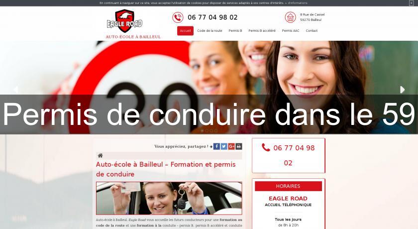 Permis de conduire dans le 59 Permis de conduire dans le 59