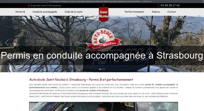 Permis en conduite accompagnée à Strasbourg Permis en conduite accompagnée à Strasbourg