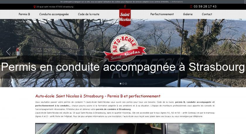 Permis en conduite accompagnée à Strasbourg